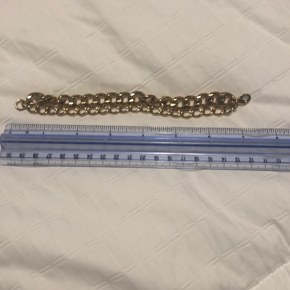 Retired Stella and Dot double gold chain necklace with extender